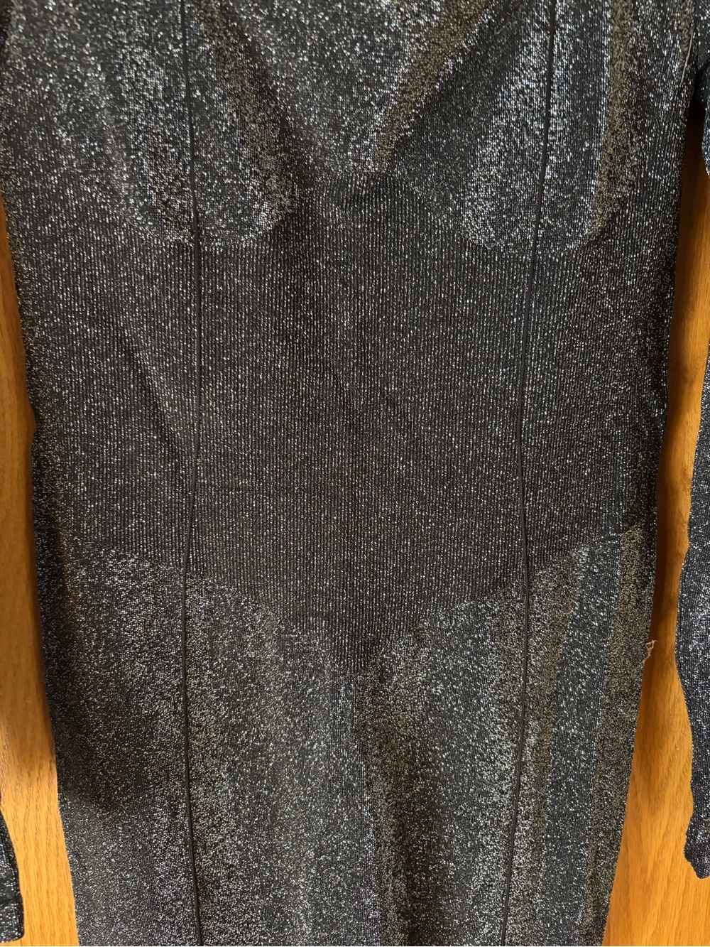 PINK Victoria's Secret Black Sparkle Long-Sleeve Jumpsuit - Picture 4 of 10